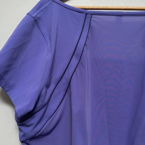 2022 Lululemon Square Neck Mesh and Nulu Yoga Short Sleeve Shirt Size 20 - Picture 7 of 8